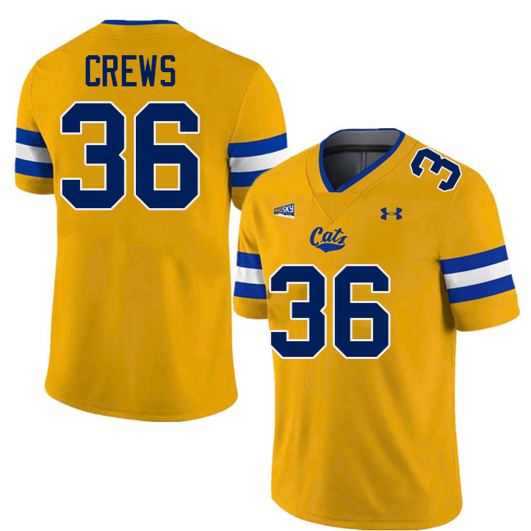 #36 Zac Crews Montana State Bobcats Jerseys Football Uniforms Stitched-Navy #36 Zac Crews Montana State Bobcats Jerseys Football Uniforms Stitched-Navy